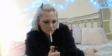 British slut smoking while masturbating solo snapshot 3