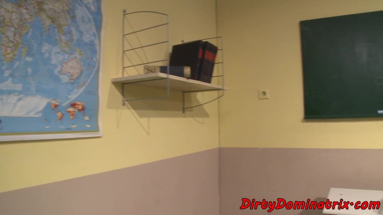 Tiedup schoolgirl punished in detention