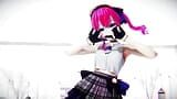 Suisei rabbit hole dance - beta - emerald colore dei capelli edit Smixix snapshot 12