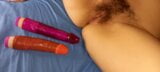 hairy pussy and dildo snapshot 1