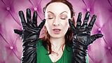 ASMR: my VERY old vegan-leather gloves (Arya Grander) SFW sounding fetish video snapshot 5