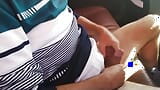 Masturbation in the car in nature snapshot 7