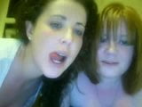 2 gilrs mucking about on webcam flashing tits snapshot 16