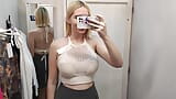 Try On Haul Transparent Clothes, Completely See-Through. At The Mall. See on me in the fitting room snapshot 2