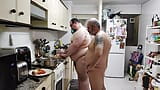 Cooking chicken for lunch...naked snapshot 6