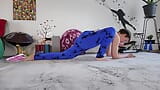 Goddess Aurora Willows Stretching in Yoga Pants snapshot 4