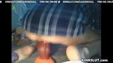 SQUIRTING ON MONSTER 14 INCH DILDO snapshot 11