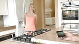 Sexting Blonde Stepdaughter Left Leaking In Creampie Cum In The Kitchen snapshot 1