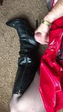 Sexy PVC and Leather Boots 2 snapshot 2