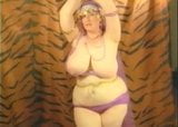 Vintage BBW Harem Girl Stripping snapshot 12