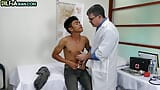 Asian hairy gay fucked by stud doctor in missionary snapshot 2