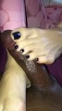 girlfriends amazing white feet footjob snapshot 3