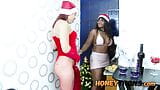 Bubble Butt Ebony Babe Wants Trans Anal For Xmas snapshot 17