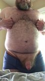 Mature bear handjob and cum snapshot 2