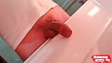 Fat uncut cock pissing in the washbasin snapshot 1