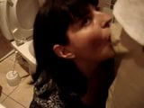 wife unfaithful to her husband in the bathroom of the club snapshot 2