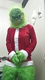 Christmas Grinch cosplay vibrates orgasm until moanibg loudly snapshot 1