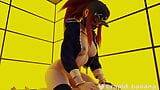 Kda Akali cowgirl banging with her lovely fan snapshot 8