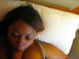 Linda prostituta negra toma enorme facial en la primera visita snapshot 8