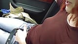 A wild German chick sucking and riding a hard cock in the car snapshot 5