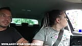 CUM SHAKE IN MC-DRIVE BLOWJOB FROM BBW TEEN snapshot 1