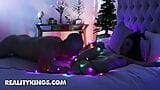 Indica Flower Gets Tire Of Decorating Her Xmas Tree She Starts To Masturbate Until Her BF Comes - Reality Kings snapshot 2