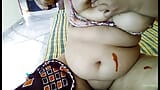 Desi Mallu Aunty Bigboobs Puffy Nipples Waiting For Stepbrother Self Nude Masturbation With Dirty Talking snapshot 8