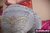 Naughty addison denim perfect butt slut panty pussy snapshot 1