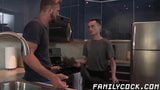 Cute twink bareback doggystyle ravaged by tattooed stepdad snapshot 2