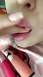 I love to lick my fingers with my big lips snapshot 2