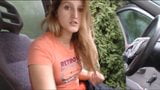 Hot girl masturbates inside of her car (part 1) snapshot 10