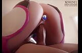 D.Va Riding Dick With A Butt Plug In Her Ass (Version 2) snapshot 13