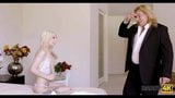 DADDY4K. Tiny blonde rides dick of groom’s handsome step dad snapshot 3