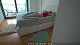 Safado enteado filmado sexo com madrasta em uma cama compartilhada para amigo - foda com madrasta gostosa snapshot 10