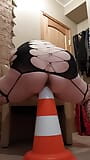 Stretching my cunt with traffic cone snapshot 4