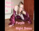 Purple silk night Dress snapshot 1