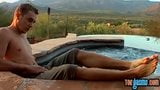 Jock Kelly Cooper jerking off and jacuzzi foot worship snapshot 2