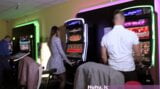 PUBLIC TEEN SEX - German slut blow people in Casino and swallow snapshot 1