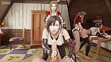 Tifa X Aerith Threesome Tifa Fucked By Strap On While Jacking You Off snapshot 12