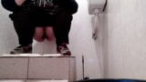 Hot milf pissing in public toilet snapshot 4