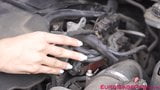 Wicked Euro slut fucks hard with guy who repairs her car snapshot 3