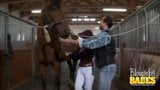 Le cheval jockey Tera Joy suce un garçon d'écurie snapshot 5
