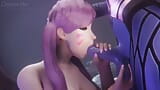 D.va pajeando futa widowmaker overwatch futa porno snapshot 2