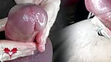 A horny cock treatment. Close-up of the orgasm control. snapshot 5