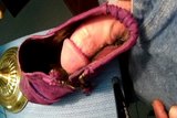 Busting a Nut on Shelly's Purple Wedges snapshot 3