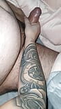 Step mom with sexy tattoo handjob step son dick in bed snapshot 10