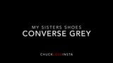 Kasut adik saya: converse Grey snapshot 1