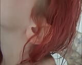 I film my best friend Antonia with brunette hair and a whore snapshot 2
