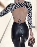 Sexy Turkish Slut in Leather snapshot 2