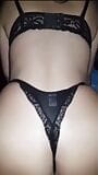 Video che ho avuto con il mio ex ragazzo! bella lingerie nera, che indossa un culo bello e naturale. snapshot 3